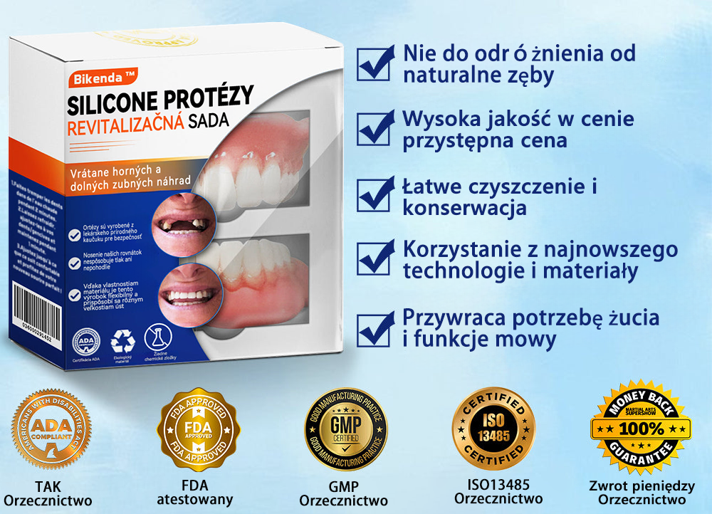 Bikenda™ Silikonowy Zestaw Do Mierzenia Protez 🧨🧨 (👩‍🔬 Zgodny z CED, zatwierdzony przez profesjonalnych dentystów)