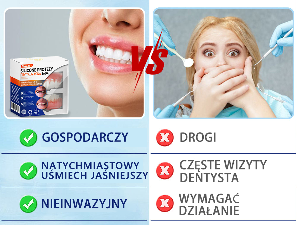 Bikenda™ Silikonowy Zestaw Do Mierzenia Protez 🧨🧨 (👩‍🔬 Zgodny z CED, zatwierdzony przez profesjonalnych dentystów)