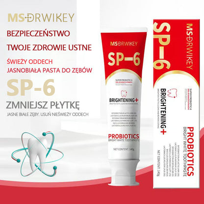 🔥Super Probiotic-6 Pasta do zębów z 6 probiotykami równoważącymi mikroflorę jamy ustnej