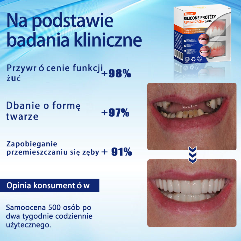 Bikenda™ Silikonowy Zestaw Do Mierzenia Protez 🧨🧨 (👩‍🔬 Zgodny z CED, zatwierdzony przez profesjonalnych dentystów)