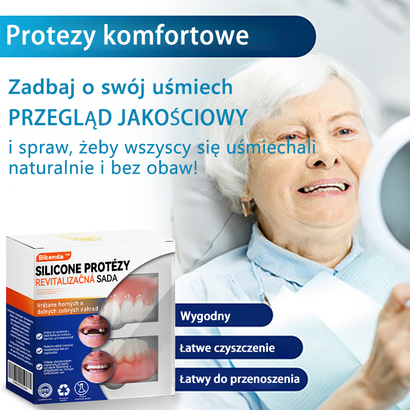 Bikenda™ Silikonowy Zestaw Do Mierzenia Protez 🧨🧨 (👩‍🔬 Zgodny z CED, zatwierdzony przez profesjonalnych dentystów)