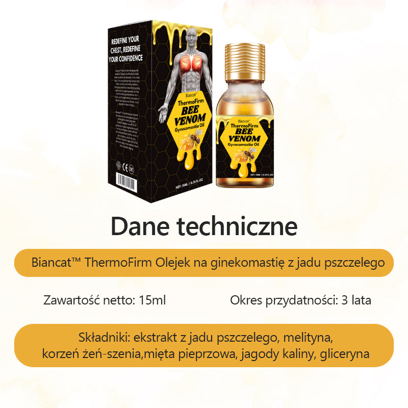 Biancat™ ThermoFirm Olejek na ginekomastię z jadem pszczelim