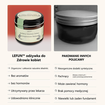 LEFUN™ 🎈Kobiecy Intymny Dobre samopoczucie Balsam-Wsparcie w okresie menopauzy, ujędrnia pochwę, łagodzi suchość, swędzenie i podrażnienia – bez hormonów